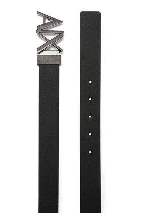 AX Logo Leather Belt